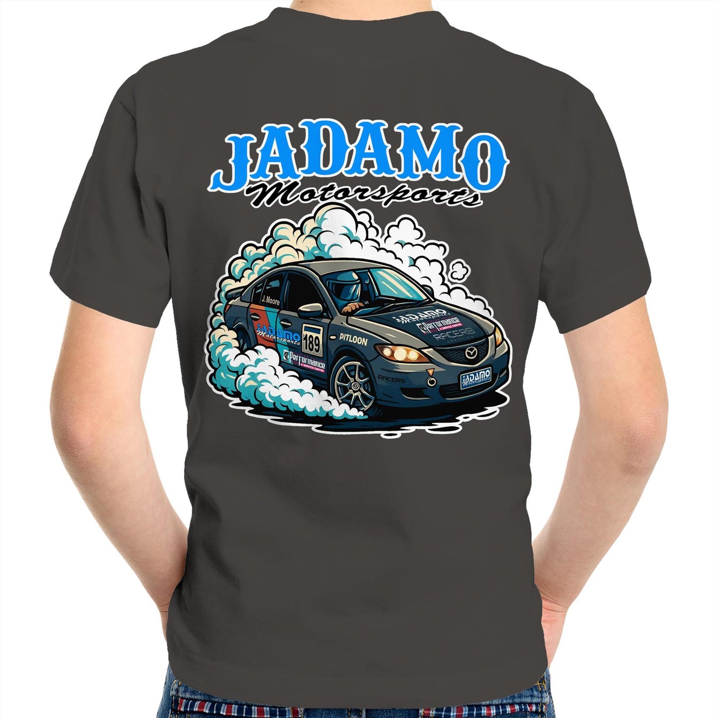 Jadamo Mazda 3 Burnout Kids Tee