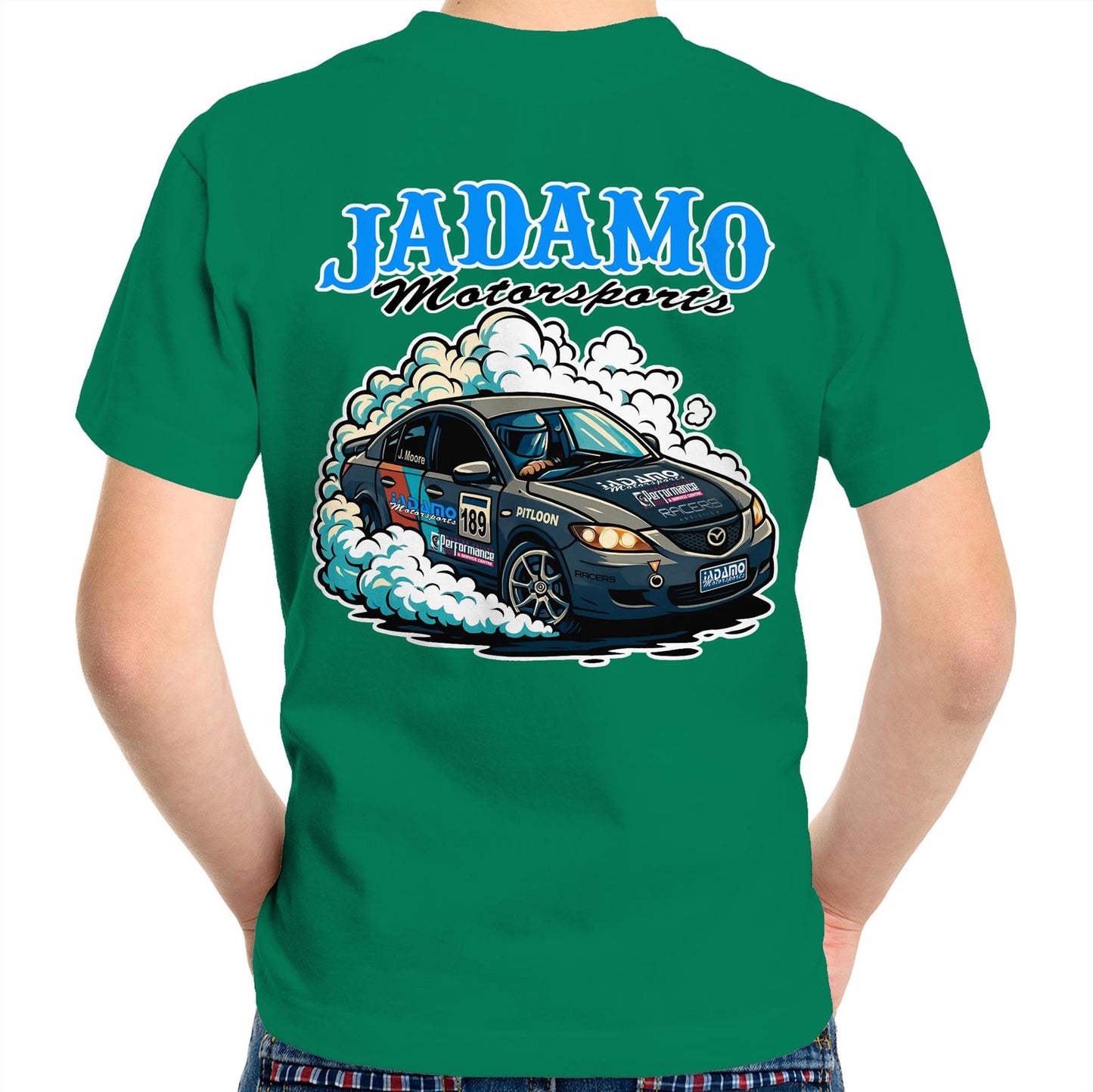 Jadamo Mazda 3 Burnout Kids Tee