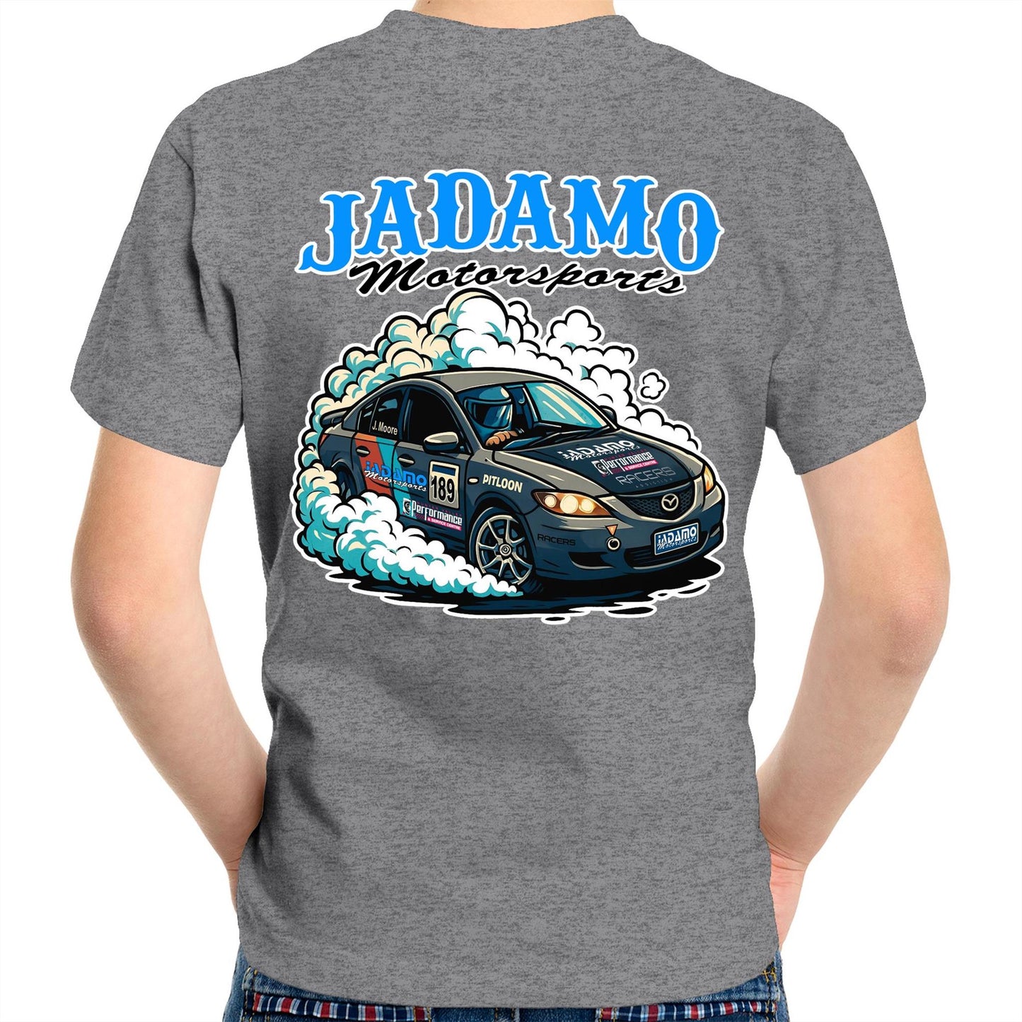 Jadamo Mazda 3 Burnout Kids Tee